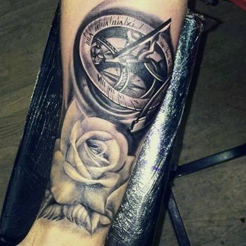 Rose Half Sleeve Tattoo Lower Arm Tattoo