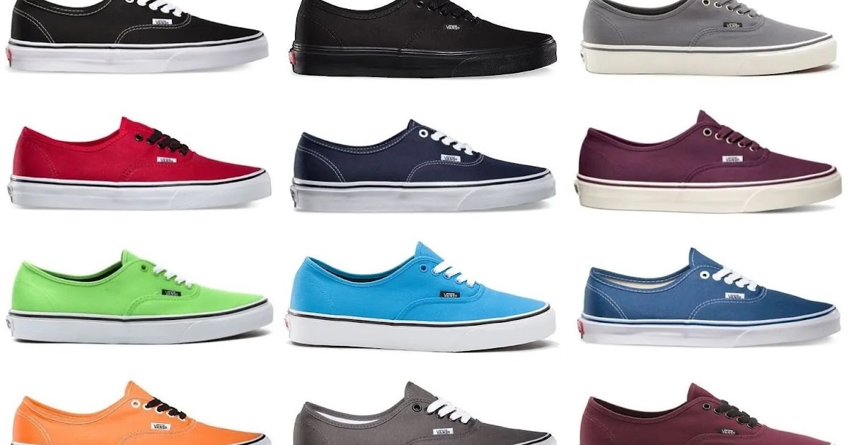 all vans shoes names