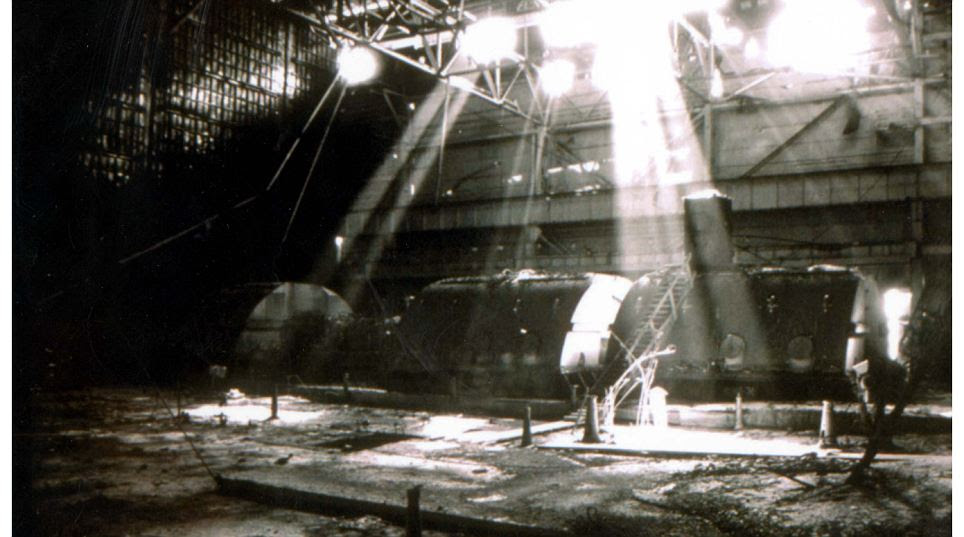 The inside of the tomb which encases Chernobyl's unit 4 reactor which exploded, leaking vast amounts of radiation