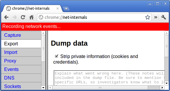 chrome net internals