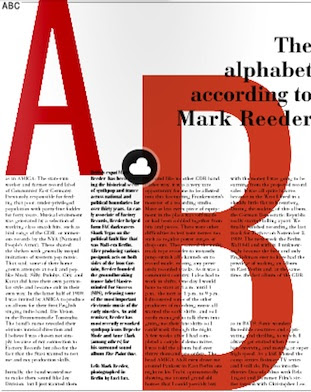 The alphabet according to Mark Reeder