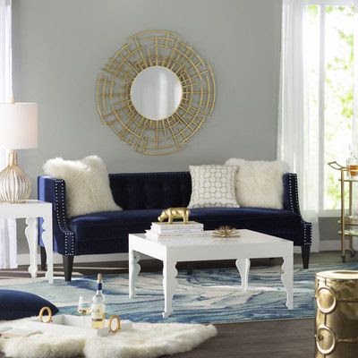 blue and gold living room decorating ideas - Modern Interior Designs