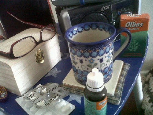 from my sick bed