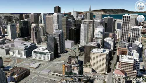 Google Earth 4.3中的旧金山