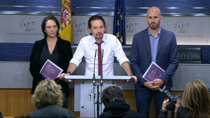El líder de Podem, Pablo Iglesias