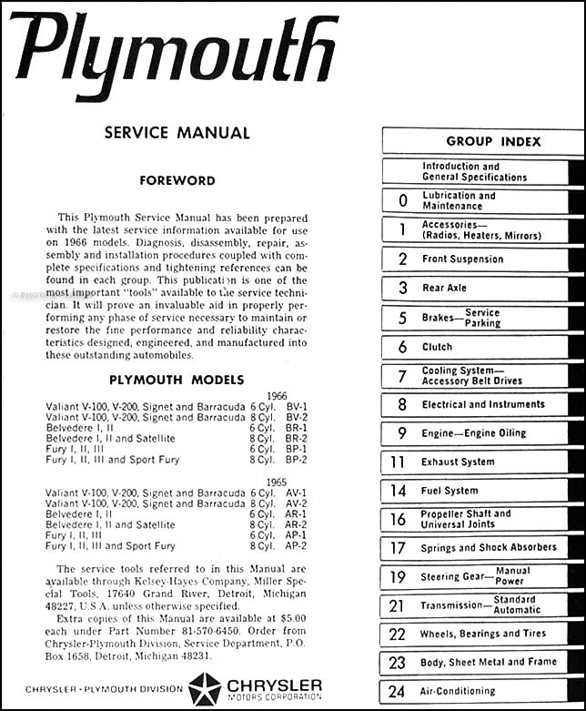 Plymouth Fury Wiring Diagram - Wiring Diagram