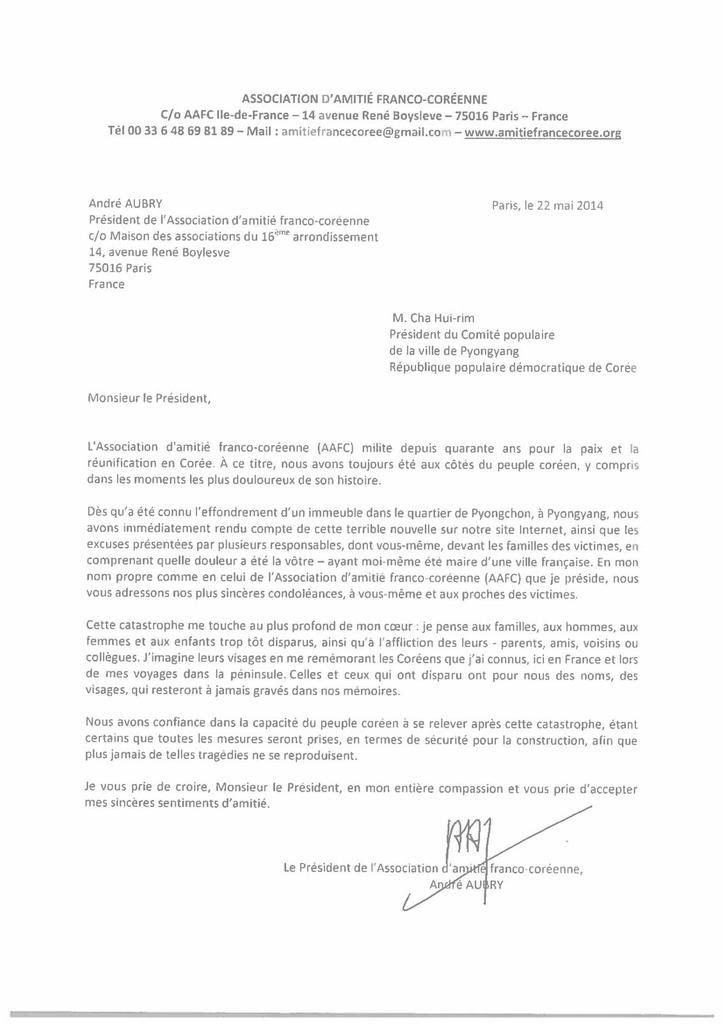 Lettre De Demande De Partenariat Pour Un Projet Exemple de Lettre