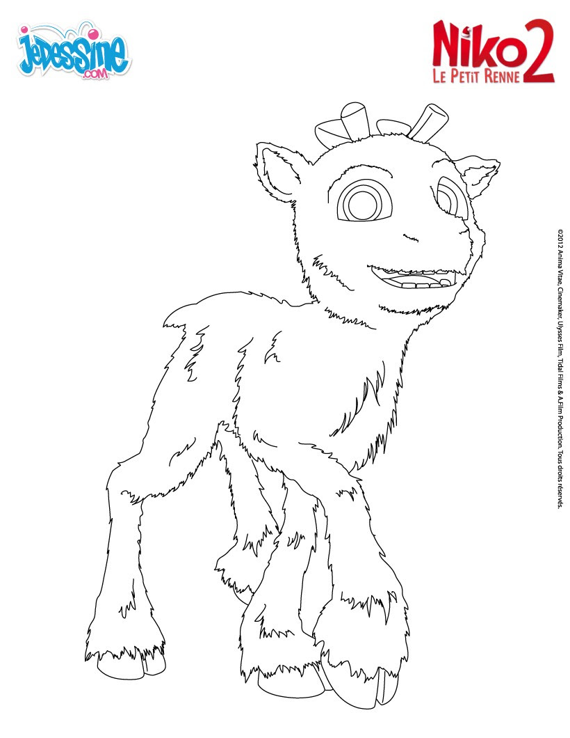 Meilleur De Coloriage Niko Le Petit Renne Haut Coloriage HDImages et