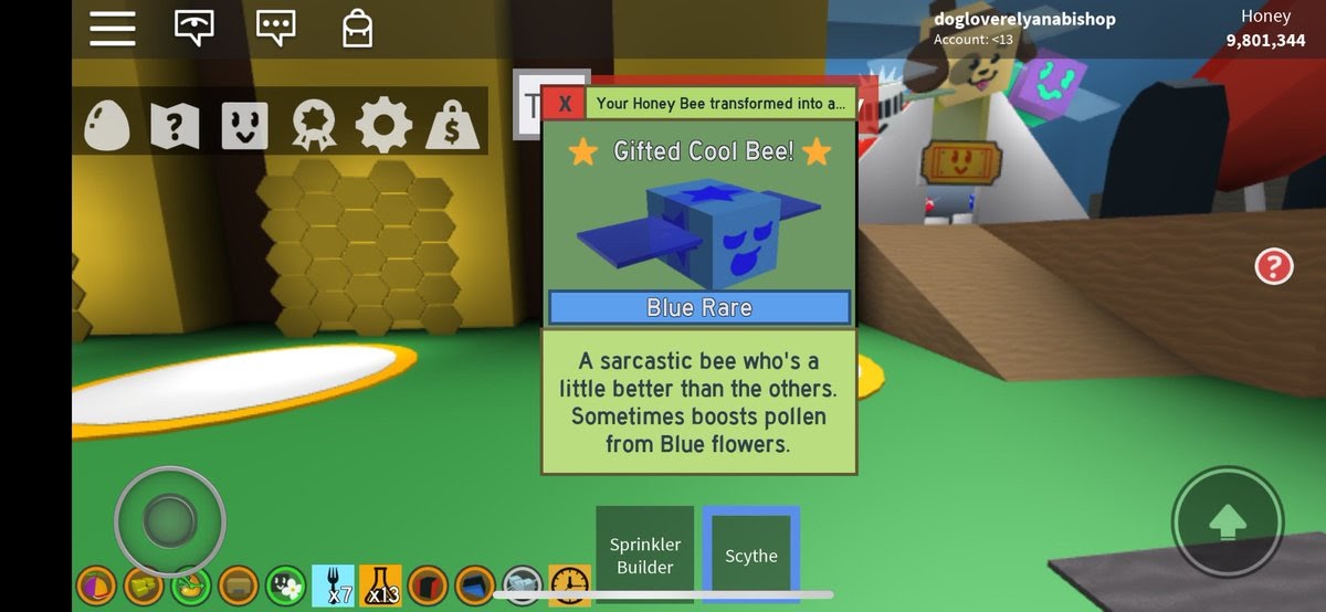 simulator bee swarm roblox scythe wand bubble fireflies moon honey redeem code