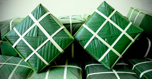 Trải nghiệm của Bé gói bánh Chưng