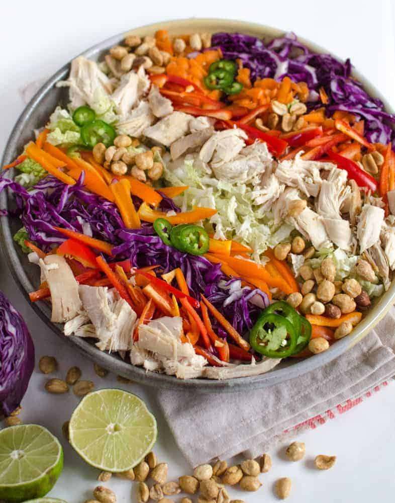 Chinese Chicken Salad Dressing Recipe - Asian Chicken Salad with Peanut ...