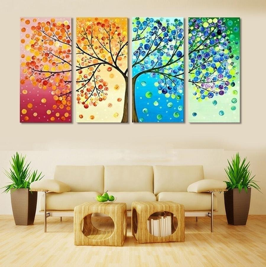 Easy Canvas Painting Ideas For Living Room : Blank walls can be boring