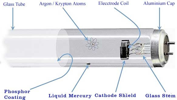 construction of fluorescent lamp