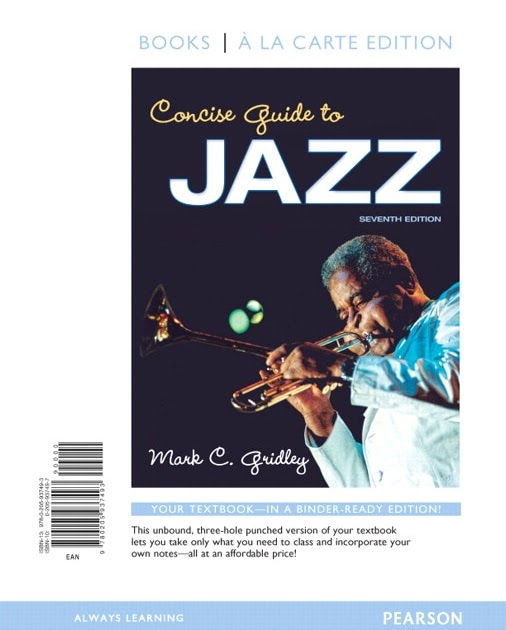 Concise Guide to Jazz, Books a la Carte Edition, 7th Edition Textbook