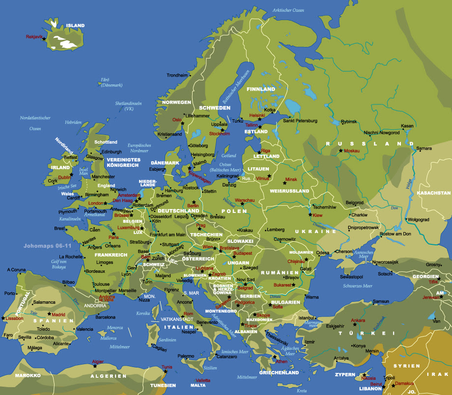 25 Beautiful Europa Karte