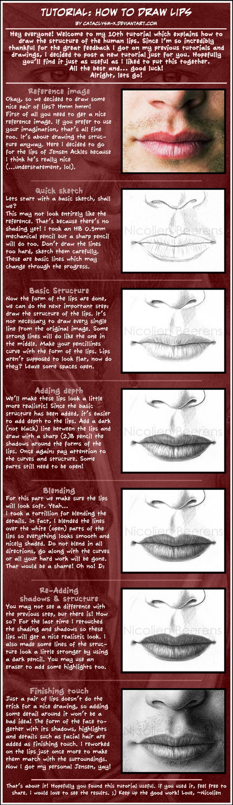 Images of lips to draw x man