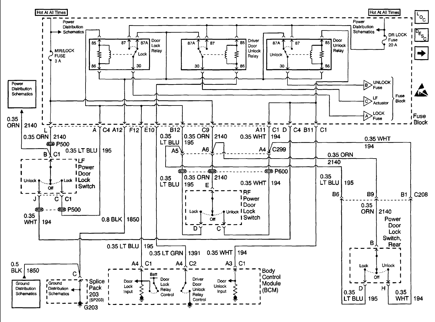 2000 Chevy Silverado Door Lock Diagram - diagram meaning