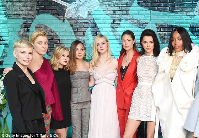 Star-studded: The brunette beauty was joined by Michelle Williams, Greta Gerwig, Ava Phillippe, Maddie Ziegler, Elle Fanning, Doutzen Kroes, Kendall Jenner at the fashion bash
