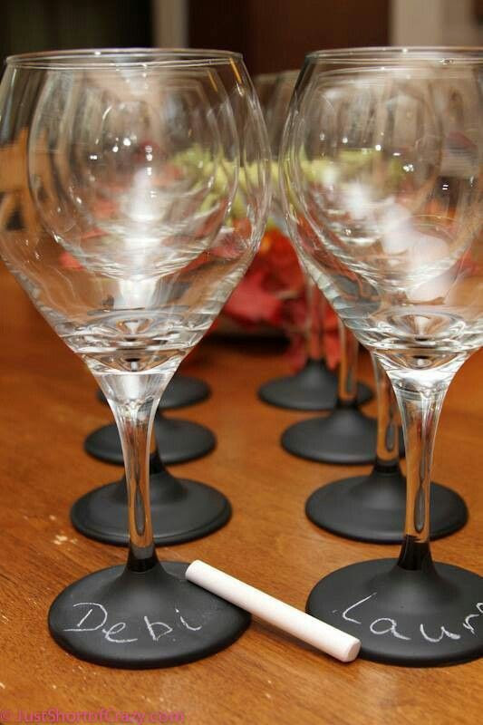 Copas con pie de pizarra