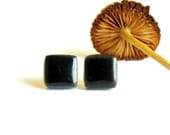 Unisex Black Stud Earrings Geometric Ceramic Men Hypoallergenic Posts - LemoneRouge Unisex Black Stud Earrings Geometric Ceramic Men Hypoallergenic Posts - LemoneRouge