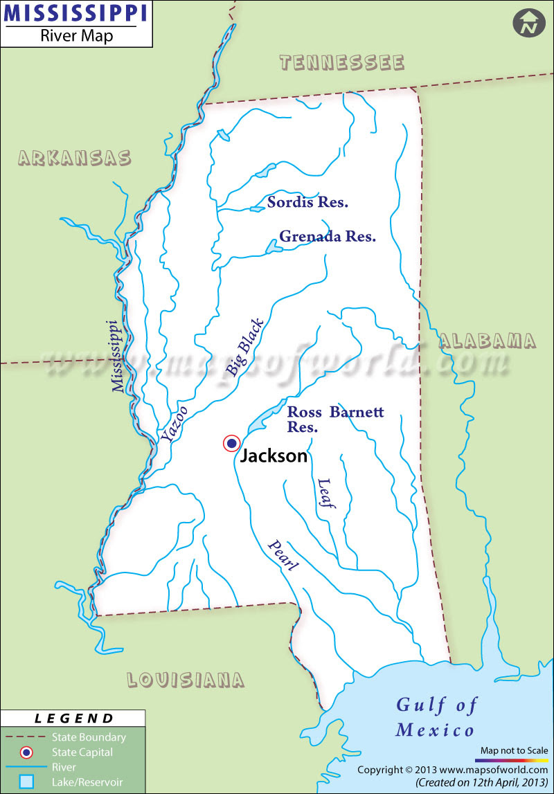 Maps: Usa Map Mississippi River