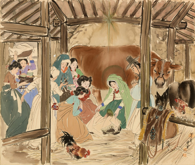 Korean nativity scene
