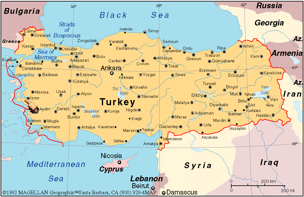 Mapa Turquia ~ Online Map