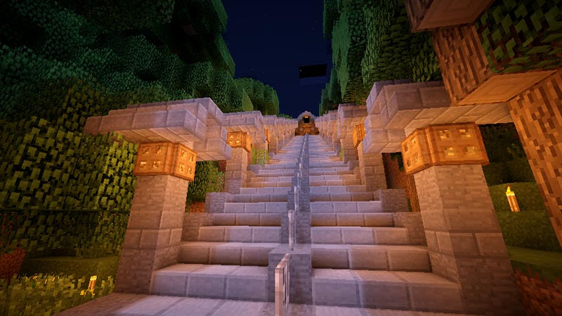 最高のマインクラフト 元のマイクラ 神社 階段