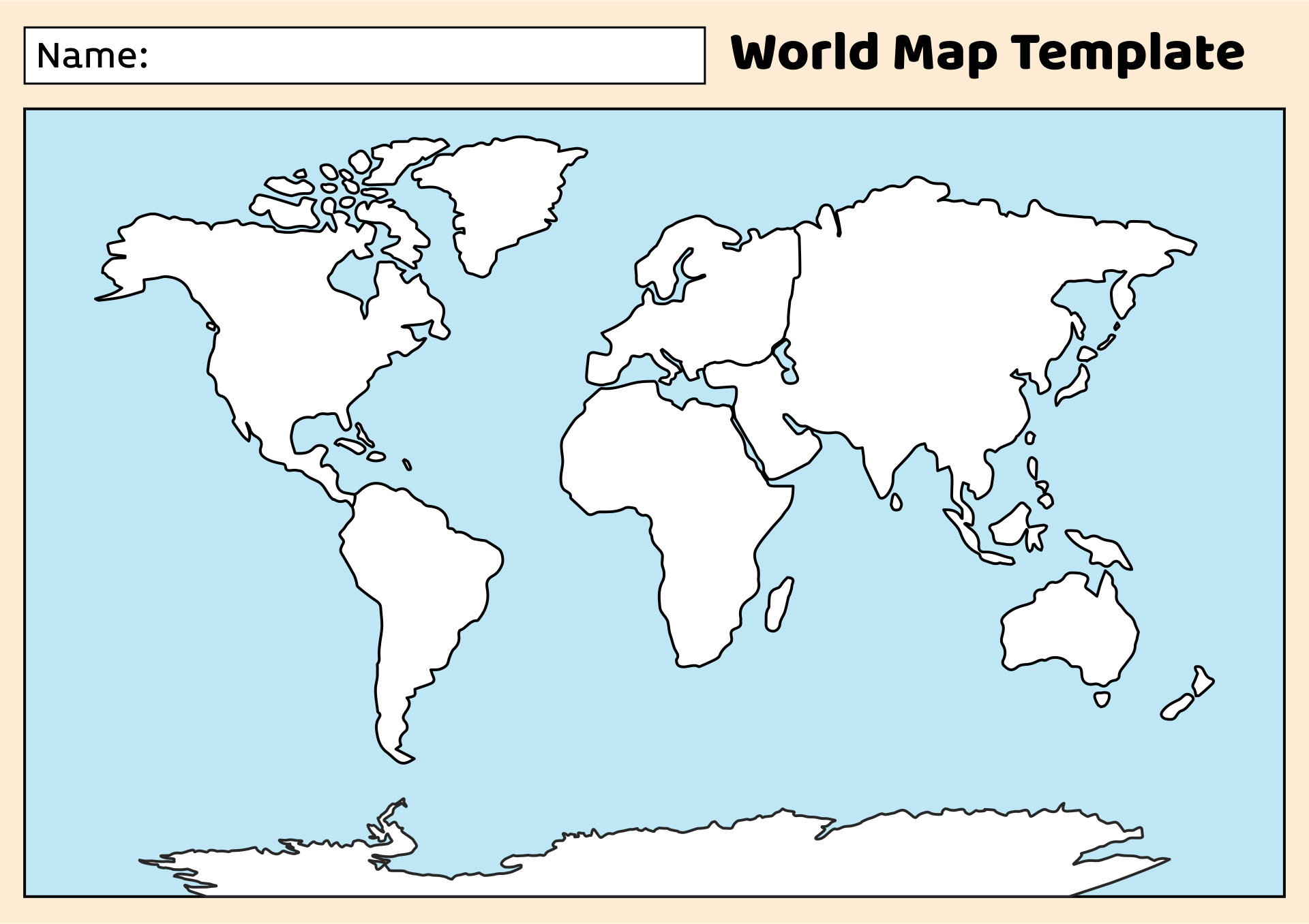 Sample Example Format Templates Map Of World Blank Template u2013 