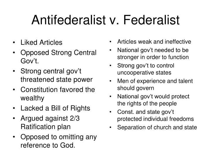 Arguments Of The Anti Federalists Worksheet Answers