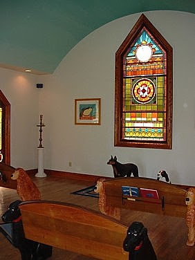 interior of the Dog Chapel