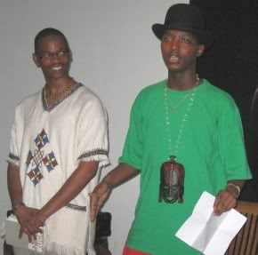 Thato Ntshabele and friend Thato Ntshabele and friend