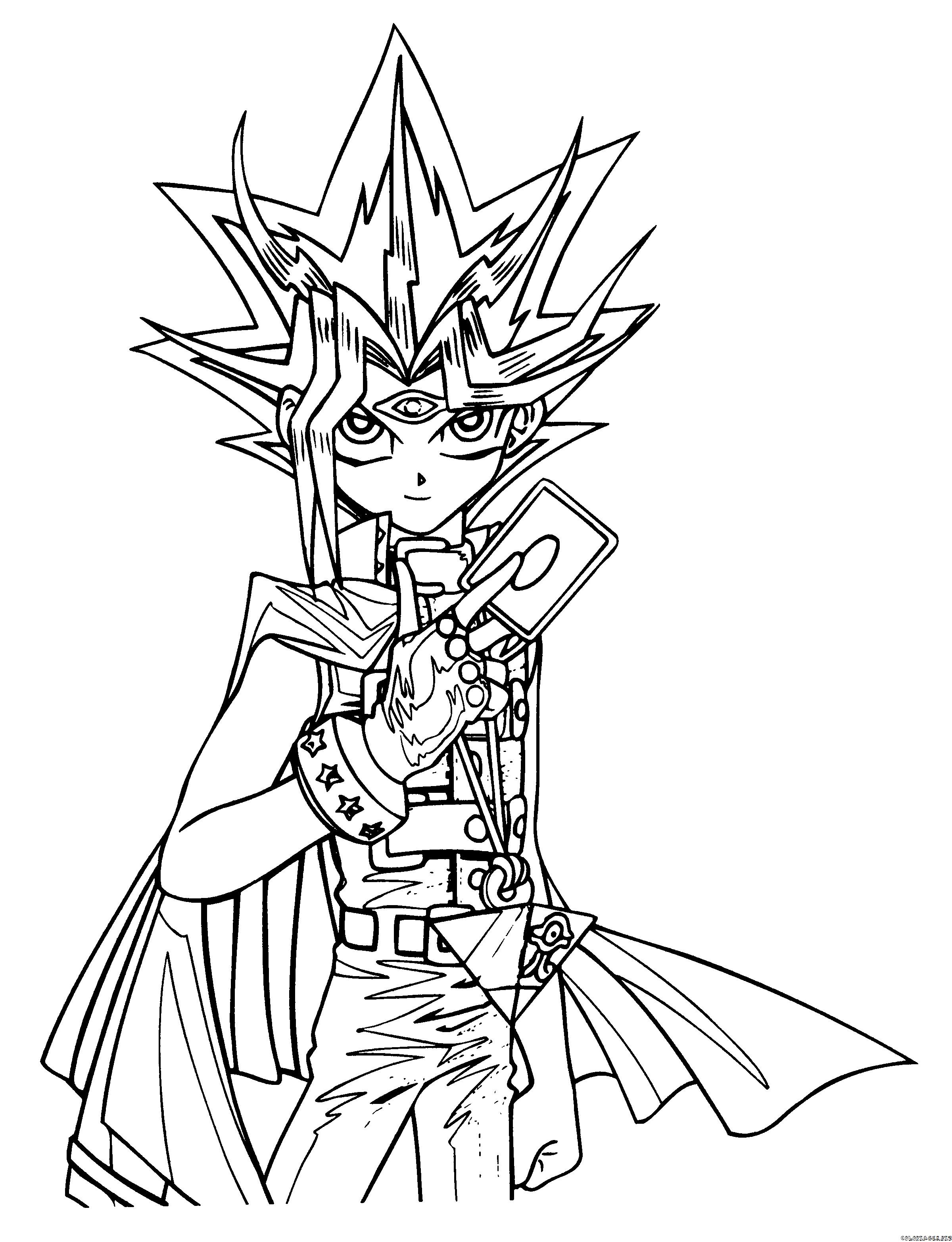 Seulement Coloriage Yu Gi Oh Dragon  Meilleur COLORIAGE Pour Les
