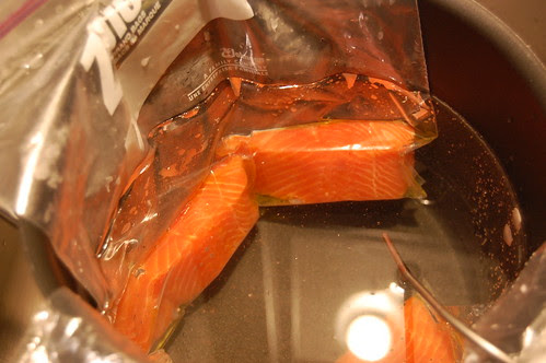 sous-vide salmon