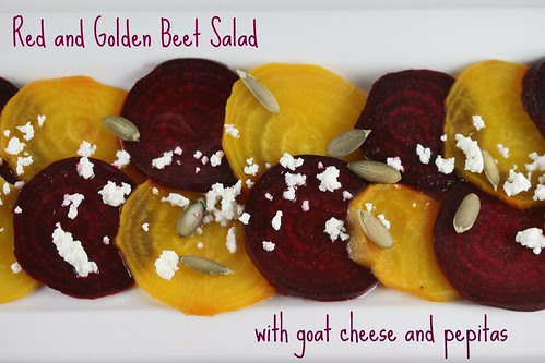 Red & Golden Beet Salad with Goat Cheese (Food Librarian)
