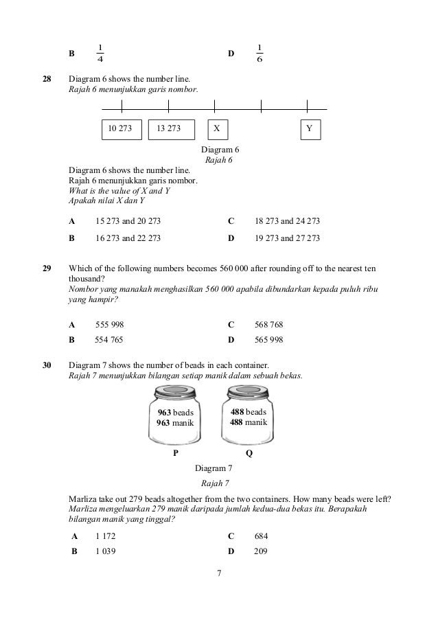 Contoh Soalan Nilai Digit - Gumpang Baru x