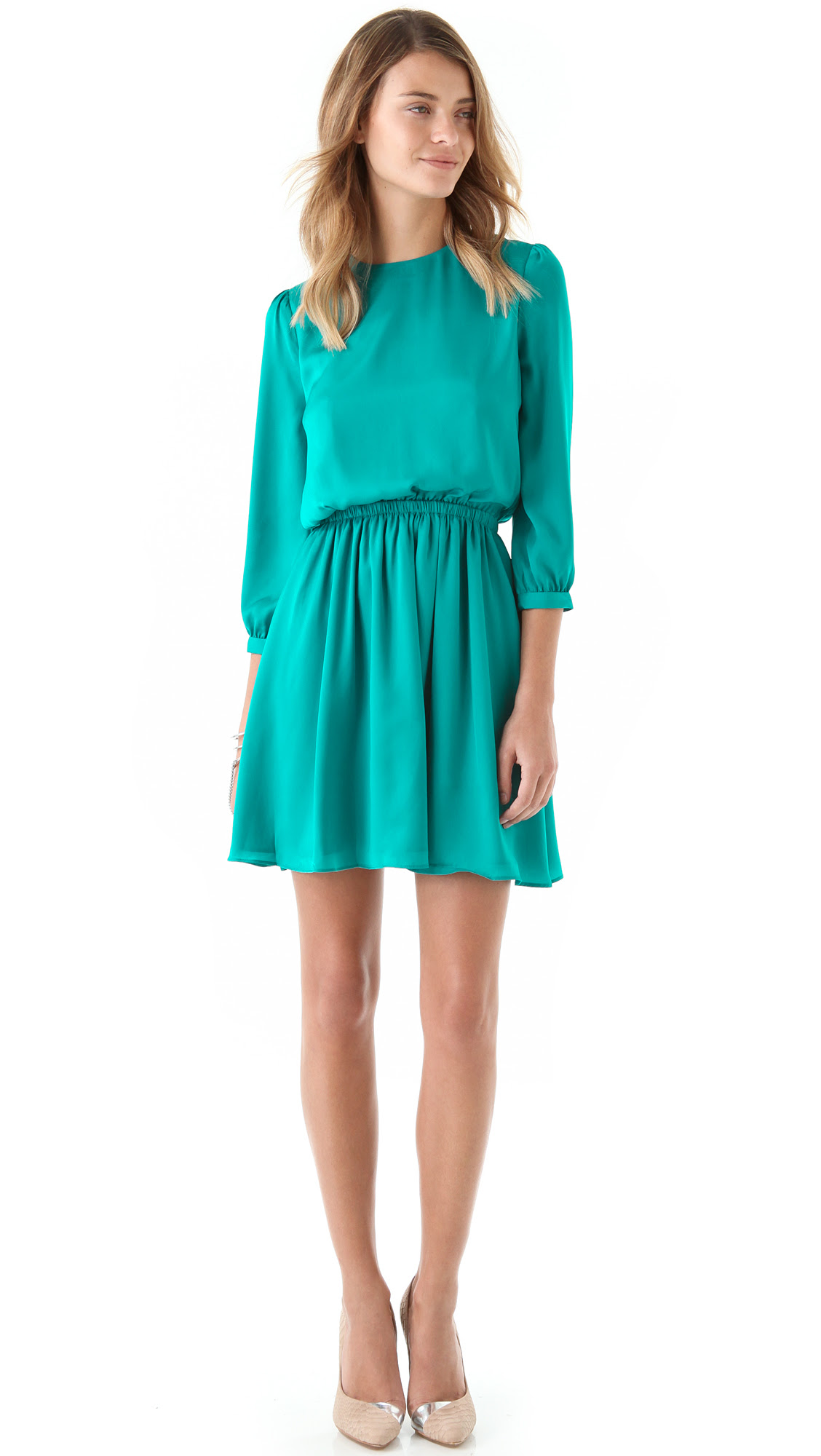 Aqua Green Dress : Aqua Lime Green Metallic Hi Low Strapless Gown Short