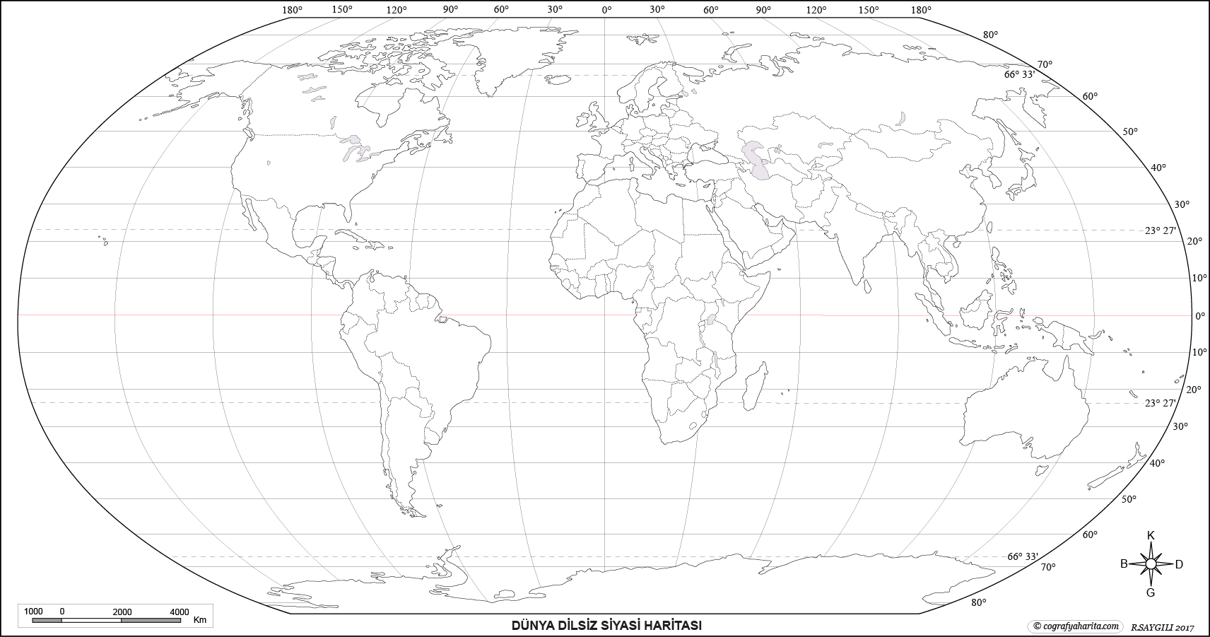Dünya Dilsiz Haritası Sınırları - WRHS