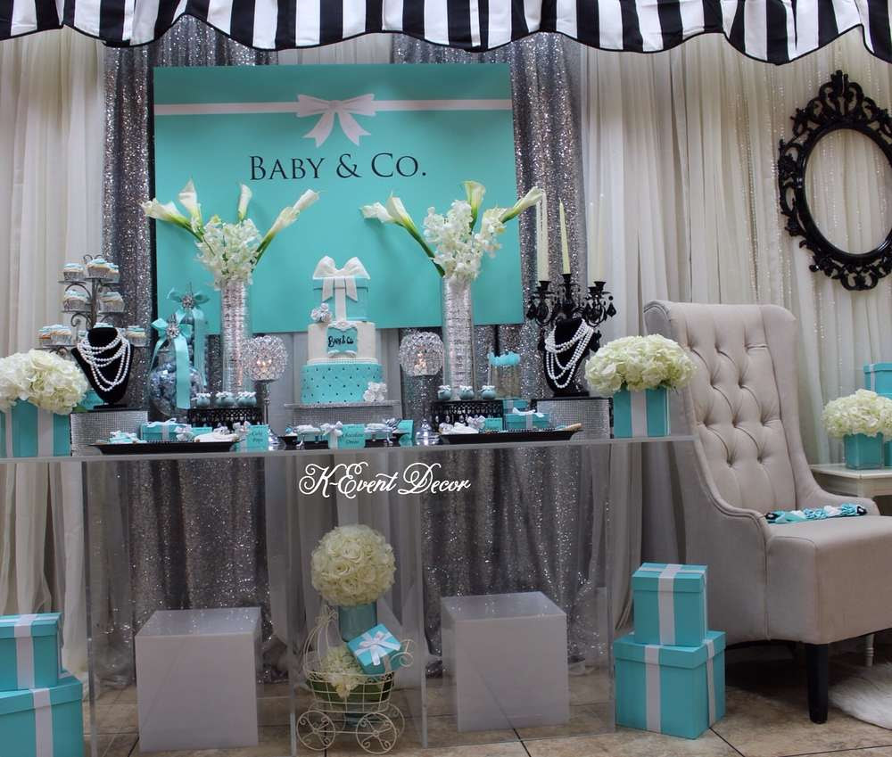 26 Awesome Tiffany Themed Baby Shower Decorations Baby Shower