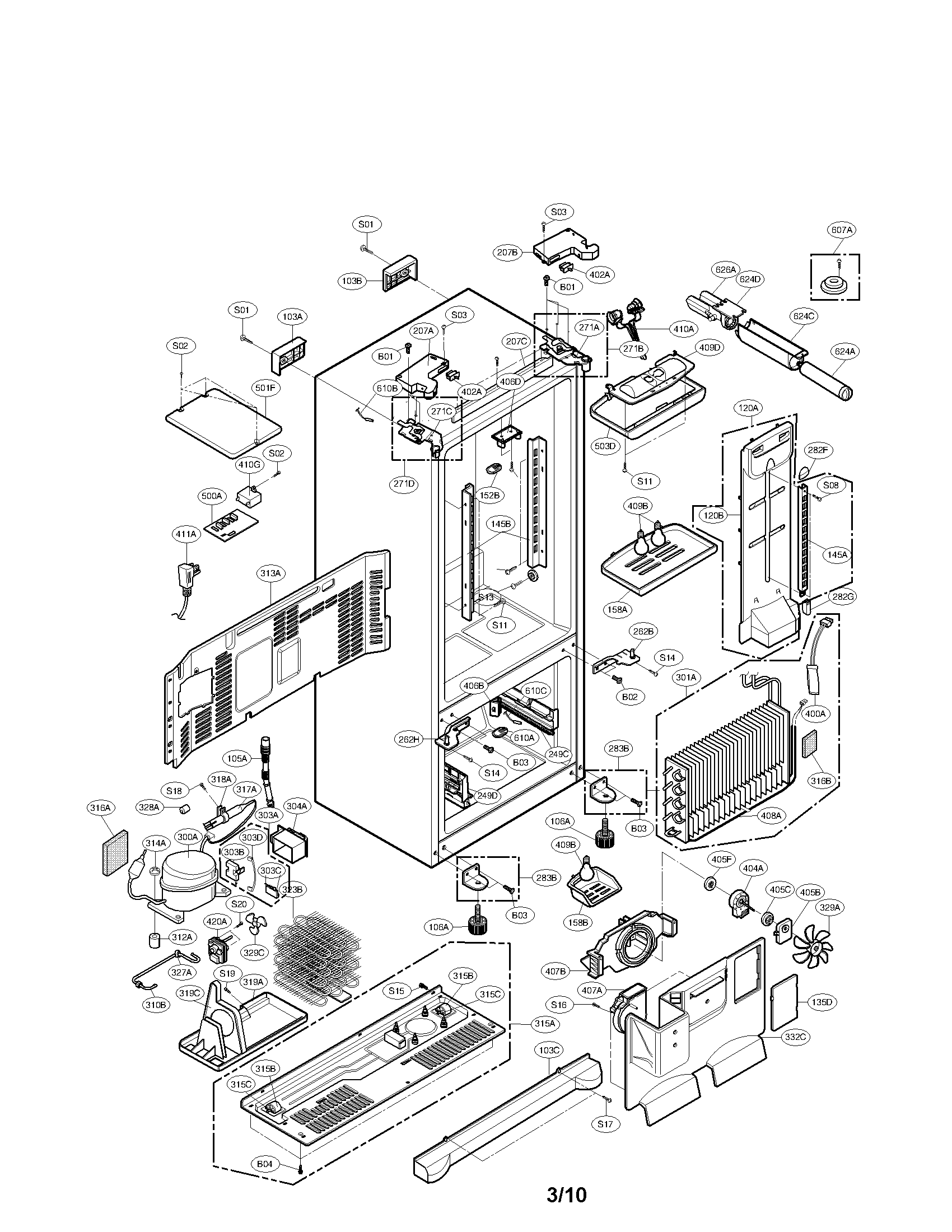 Wiring Diagram  28 Lg Fridge Parts Diagram