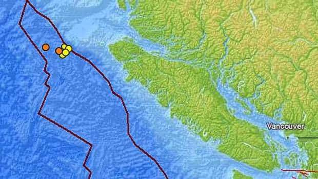 A swarm of earthquakes struck off Vancouver Island in recent weeks.