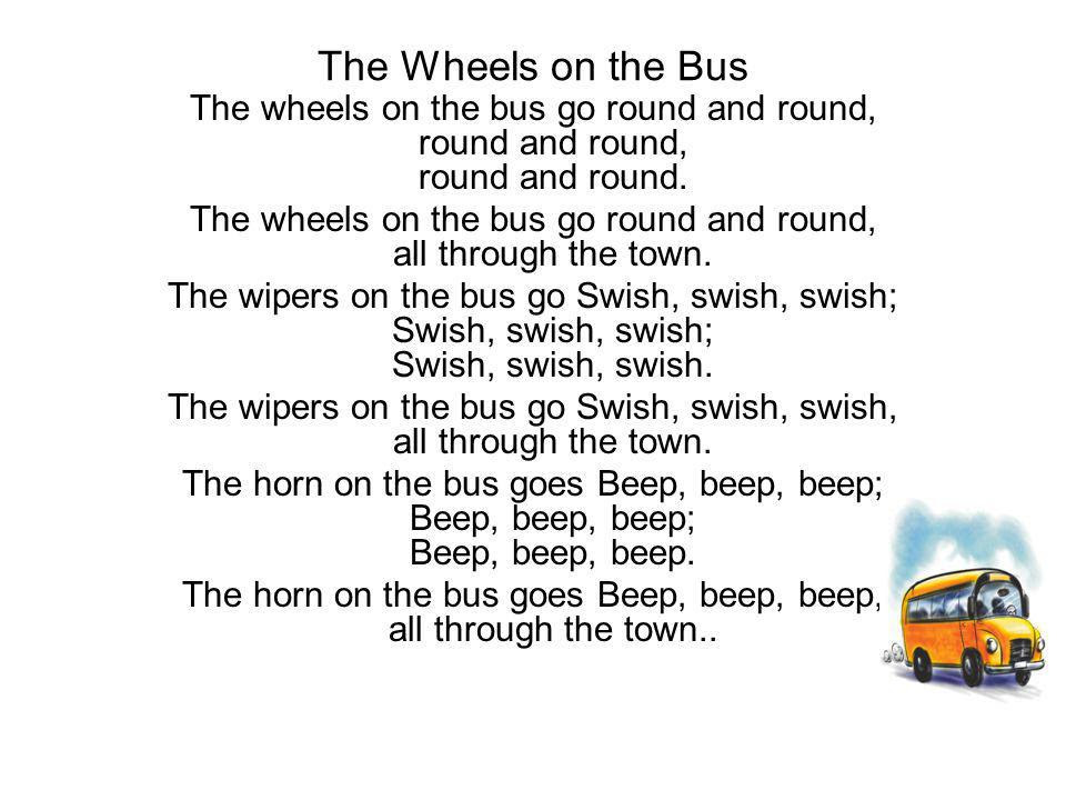 Wheels On The Bus Go Round And Round Lyrics Get Images One
