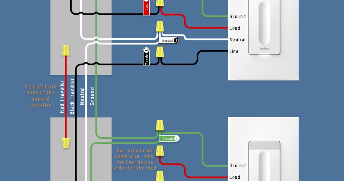 Wiring A Three Way Switch With Dimmer / How To Wire Three Way Switches