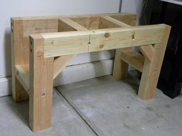Heavy Duty Plank Workbench Plans Download