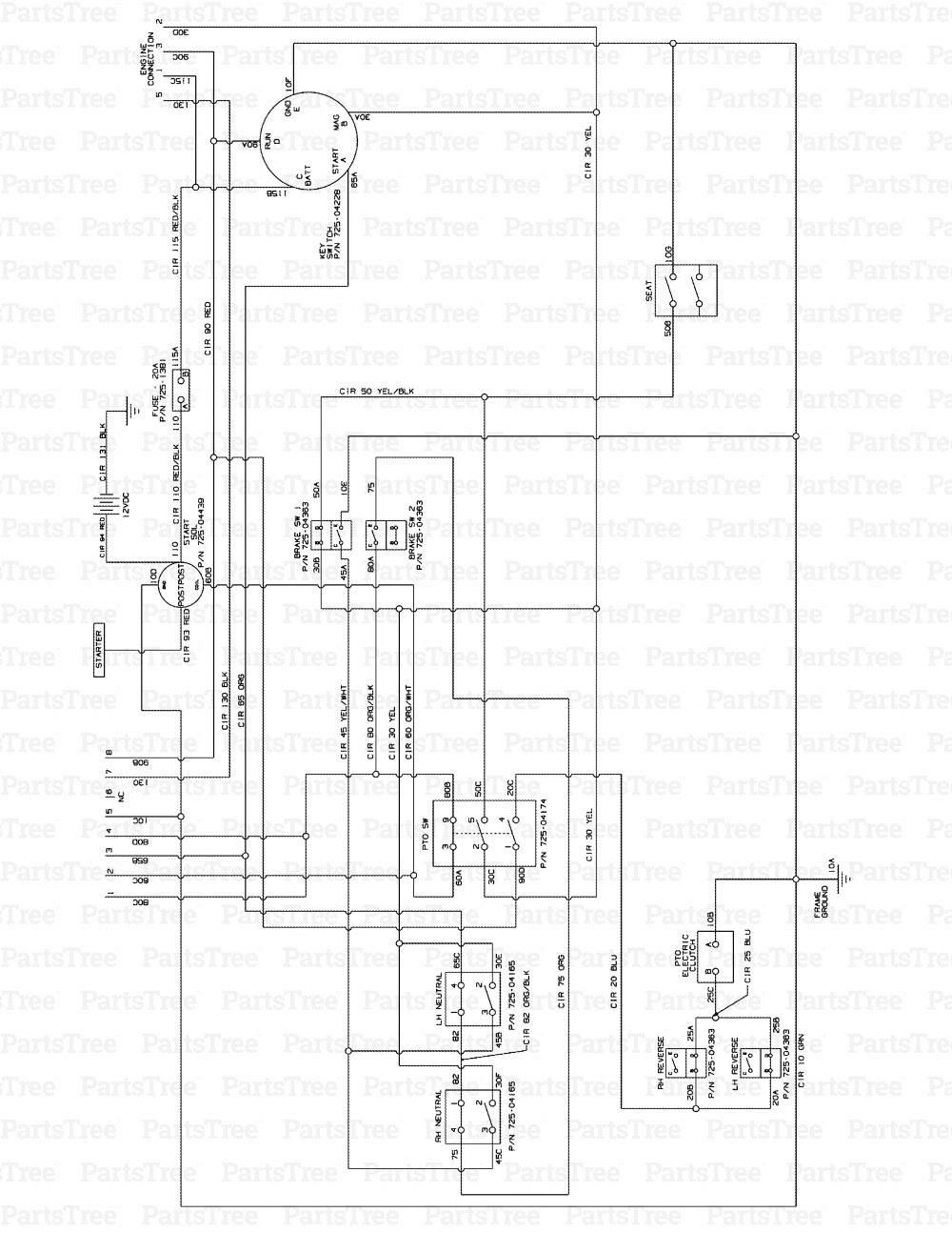 Cub Cadet Rzt Wiring Diagram Rzt 54 Cub Cadet Wiring Diagram Full