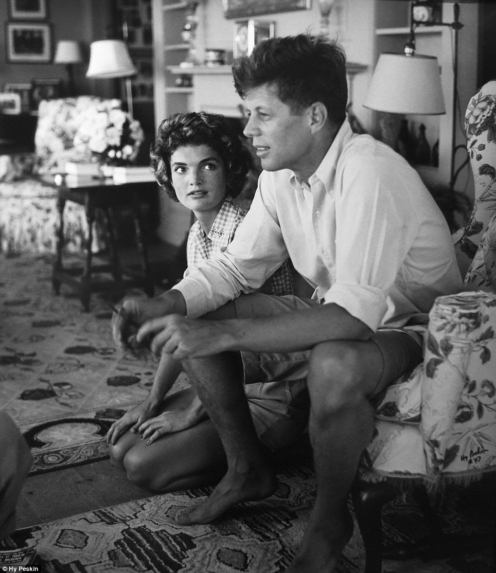 Glamor: John F. Kennedy and Jackie Kennedy at Hyannis Port, Massachusetts in the 1960s