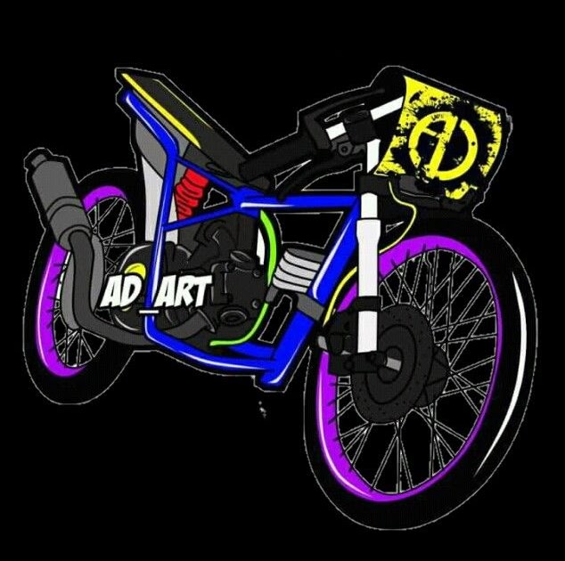 Gambar Sepeda Motor Drag Kartun Drag Race