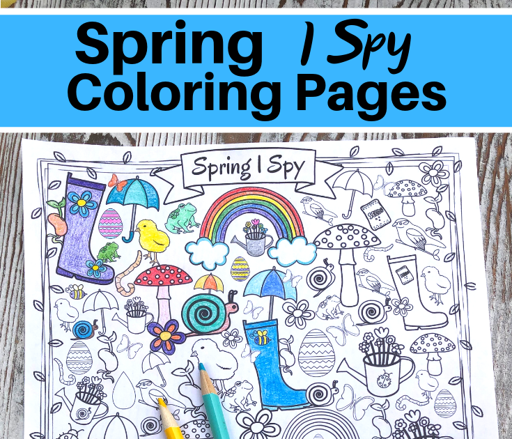 I Spy Coloring Pages - coloring page