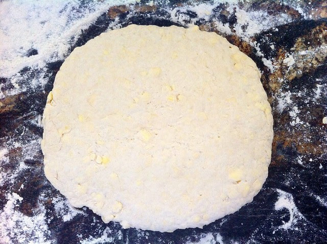 Dough Flattened for Cutting Biscuits