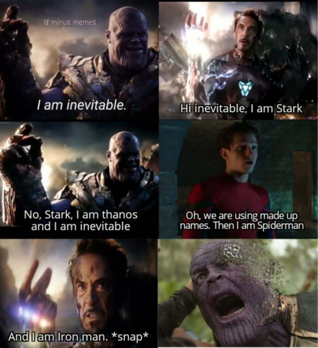 Download Meme Thanos I Am Inevitable | PNG & GIF BASE